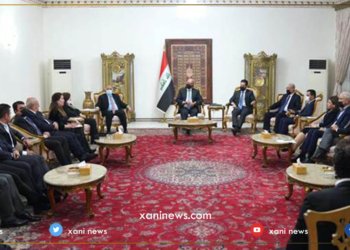سه‌رۆك كۆمارێ ئیراقێ و شاندێ هه‌رێمێ كۆمبوون