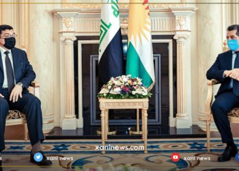 مه‌سرور بارزانى و وەزیرێ ژێده‌رێن ئاڤێ یێ ئیراقێ كۆمبوون
