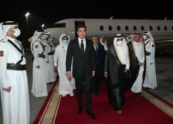 سه‌رۆك نێچيرڤان بارزانى گه‌هشته‌ ده‌وحه‌