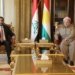 سهرۆك بارزانى پێشوازى ل سهرۆكێ جڤانا نوونهران و سهرۆكێ ههڤپهیمانییا سیاده كر
