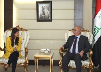 کونسولا ئەمریکا و وەزیرێ دارایی دەربارەی ئەنجامێن گوتوبێژێن دناڤبەرا هەولێر و بەغدا دا کۆمبوون
