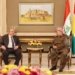 سەرۆک بارزانی پێشوازی ل سەرۆکێ هەڤپەیمانییا نیشتیمانی کر