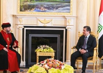 مه‌سرور بارزانی پێشوازى ل‌ پاتریارکێ نوو یێ کەنیسەیا رۆژهەلاتا که‌ڤن كر