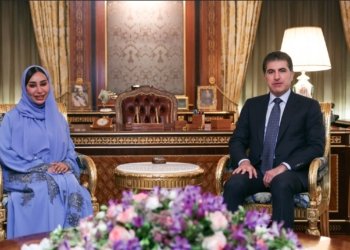 نێچيرڤان بارزانى پێشوازی ل ڕێكخەرا کونسۆلخانەیا گشتییا ئیماراتێ كر