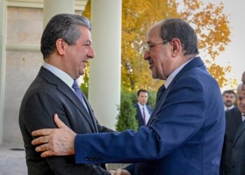 مەسرور بارزانی پیرۆزباهی ل نووری مالكی كر