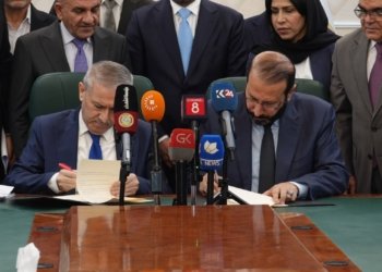 وەزارەتا شەهیدان و دەزگەهێ شەهیدێن عێراقێ یاداشتا وەكهەڤكرنا موچەیی ئیمزا کر